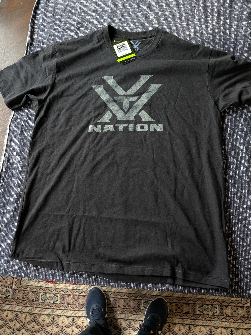 Vortex Nation Black Graphic Logo Tee - Mens Large NWT